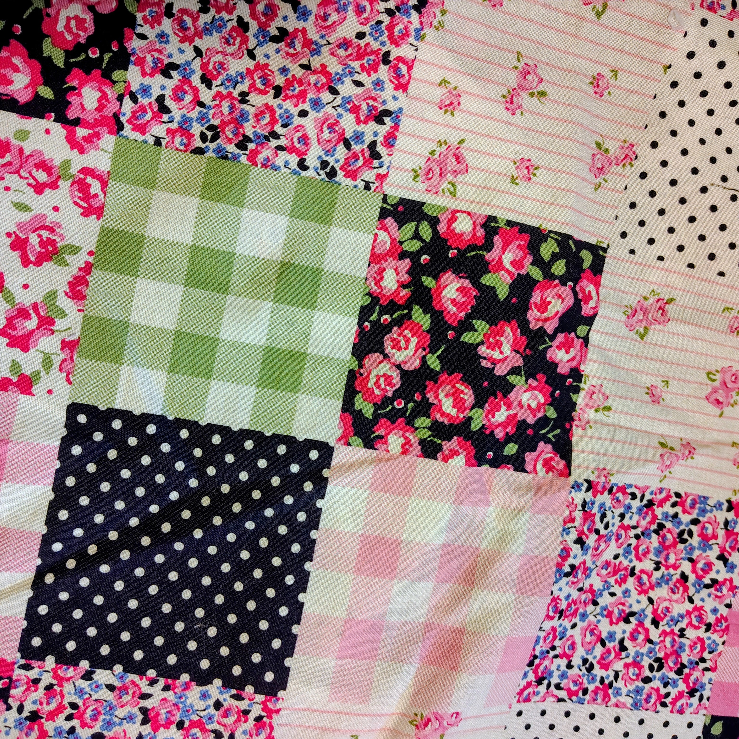 Pink Patchwork Egg Collector Apron