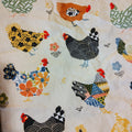 Floral Chickens Egg Collector Apron